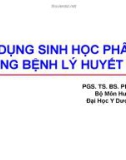 Bài giảng Ứng dụng sinh học phân tử trong bệnh lý huyết học - PGS.TS.BS. Phan Thị Xinh