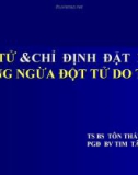 Bài giảng Đột tử & chỉ định đặt ICD phòng ngừa đột tử do tim - TS.BS. Tôn Thất Minh