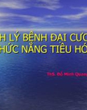 Bài giảng Sinh lý bệnh đại cương chức năng tiêu hóa - ThS. Đỗ Minh Quang