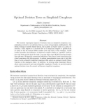 Báo cáo toán học: Optimal Decision Trees on Simplicial Complexes