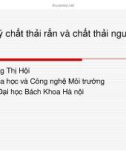 Quản lý chất thải rắn và chất thải nguy hại - Chương 1