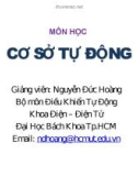 Bài giảng Cơ sở tự động: Chương 2b - Nguyễn Đức Hoàng