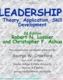 Leadership: Theory, application, skill development (2nd/E) - Chapter 8: Robert N. Lussier, Christopher F. Achua