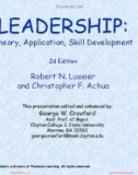 Leadership: Theory, application, skill development (2nd/E) - Chapter 3: Robert N. Lussier, Christopher F. Achua