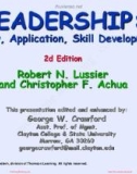 Leadership: Theory, application, skill development (2nd/E) - Chapter 1: Robert N. Lussier, Christopher F. Achua