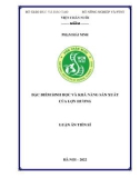 Luận án Tiến sĩ Chăn nuôi: Đặc điểm sinh học và khả năng sản xuất của lợn Hương