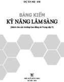 Bảng kiểm kiểm kỹ năng lâm sàng - NXB Y học