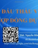 Bài giảng Đấu thầu và hợp đồng dự án - ThS. Nguyễn Hồng Thanh