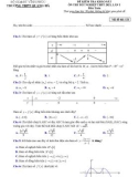 Đề thi KSCL ôn thi tốt nghiệp THPT môn Toán năm 2020-2021 có đáp án - Trường THPT Quang Hà