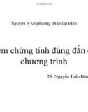 Bài giảng Nguyên lý và phương pháp lập trình - TS. Nguyễn Tuấn Đăng