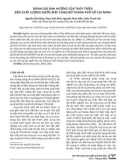 Đánh giá ảnh hưởng của thủy triều đến chất lượng nước mặt vùng bờ thành phố Hồ Chí Minh