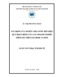 Luận văn Thạc sĩ Kinh tế: Tác động của sở hữu nhà nước đến hiệu quả hoạt động của các doanh nghiệp niêm yết trên sàn HOSE và HNX