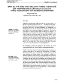 Đánh giá khả năng thích ứng, sinh trưởng và sinh khối của các dòng keo lá liềm (Acacia crassicarpa) trồng trên vùng đất cát ven biển Nam Trung Bộ