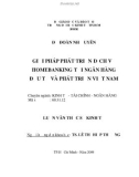 Luận văn: GIẢI PHÁP PHÁT TRIỂN DỊCH VỤ HOMEBANKING TẠI NGÂN HÀNG ĐẦU TƯ VÀ PHÁT TRIỂN VIỆT NAM