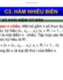 SỬ DỤNG HÀM NHIỀU BIẾN TRONG BÀI TOÁN THỐNG KÊ