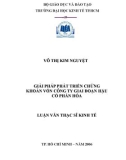 Luận văn Thạc sĩ Kinh tế: Giải pháp phát triển chứng khoán vốn công ty giai đoạn hậu cổ phần hóa