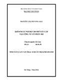 Tóm tắt luận văn thạc sĩ: Kiểm soát nội bộ chi phí xây lắp tại công ty cổ phần 504