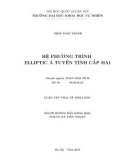 Tóm tắt Luận văn Thạc sĩ Khoa học: Hệ phương trình elliptic á tuyến tính cấp hai