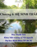 Bài giảng Sinh thái học: Chương 6 - Đào Thanh Sơn