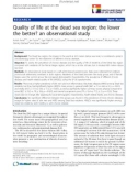 báo cáo khoa học: Quality of life at the dead sea region: the lower the better? an observational study