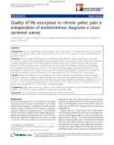 báo cáo khoa học: Quality of life associated to chronic pelvic pain is independent of endometriosis diagnosis-a crosssectional survey