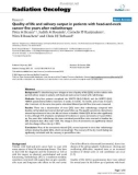 Báo cáo khoa học: Quality of life and salivary output in patients with head-and-neck cancer five years after radiotherapy