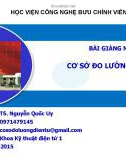 Bài giảng Cơ sở đo lường điện tử: Chương 1 - TS. Nguyễn Quốc Uy