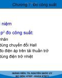 Bài giảng Cơ sở đo lường điện tử: Chương 7 - TS. Nguyễn Quốc Uy