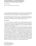 Báo cáo hóa học: Let X be a closed subset of a Banach space and G an ultimately nonexpansive commutative semigroup of continuous selfmappings. If the G-closure of X is nonempty, then the closure of the orbit of any G-closure point is a commutative topological group. 