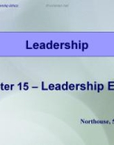 Lecture Leadership - Theory and practice: Chapter 15 – Leadership ethics