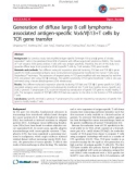 báo cáo khoa học: eneration of diffuse large B cell lymphomaassociated antigen-specific Va6/Vb13+T cells by TCR gene transfer