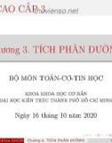 Bài giảng Toán cao cấp 3: Chương 3