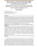 Nâng cao chất lượng hoạt động nghề nghiệp kế toán - kiểm toán tại Việt Nam khi gia nhập cộng đồng kinh tế ASEAN (AEC)