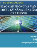 Lãnh đạo cấp phòng và vận dụng kiến thức, kỹ năng của lãnh đạo cấp phòng