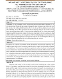 Đổi mới đào tạo kế toán tại các trường đại học Việt Nam nhằm đáp ứng tiêu chuẩn của kế toán viên chuyên nghiệp