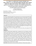 Tác động của kiểm soát nội bộ tới hiệu quả hoạt động của các doanh nghiệp chế biến thực phẩm niêm yết trên thị trường chứng khoán Việt Nam
