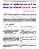 Vận dụng các loại hình và nguyên tắc kế toán trong hệ thống kế toán Việt Nam