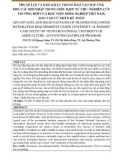 Thuận lợi và khó khăn trong đào tạo đáp ứng nhu cầu hội nhập trong điều kiện tự chủ: Nghiên cứu trường hợp của Học viện Nông nghiệp Việt Nam, đào tạo cử nhân kế toán