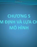 Bài giảng Kinh tế lượng - Chương 5: Kiểm định và lựa chọn mô hình