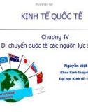 Bài giảng Kinh tế học quốc tế: Chương 4 - ThS. Nguyễn Việt Khôi