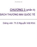 Bài giảng Kinh tế học quốc tế: Chương 3.2 - ThS. Nguyễn Việt Khôi