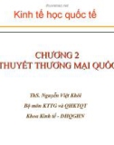 Bài giảng Kinh tế học quốc tế: Chương 2.1 - ThS. Nguyễn Việt Khôi