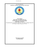 Giáo trình Tài chính tiền tệ (Ngành: Kế toán doanh nghiệp - Cao đẳng) - Trường Cao đẳng Thương mại và Du lịch Thái Nguyên