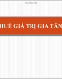 Bài giảng Chương 5: Thuế giá trị gia tăng