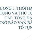 Bài giảng Luật tố tụng dân sự: Chương 5 - Mai Hoàng Phước