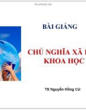 Bài giảng Chủ nghĩa xã hội khoa học: Chương 1 - TS. Nguyễn Hồng Cử