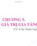 Bài giảng Thuế 1: Chương 5 - Thuế giá trị gia tăng