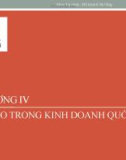 Bài giảng Tài chính quốc tế: Chương 4 - Trường ĐH Kinh tế Đà Nẵng