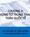 Bài giảng Thanh toán quốc tế: Chương 3 - Nguyễn Thị Thiều Quang