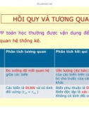 Bài giảng Thống kê kinh doanh và kinh tế - Chương 7: Hồi quy và tương quan